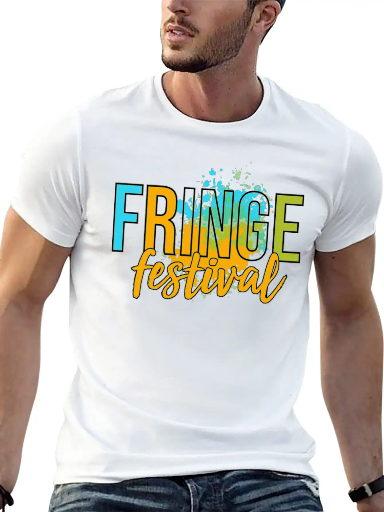 The Fringe Festival Fringe Festival Edinburgh Unisex Short Sleeve Soft Cotton T-Shirt – Casual Everyday Wear