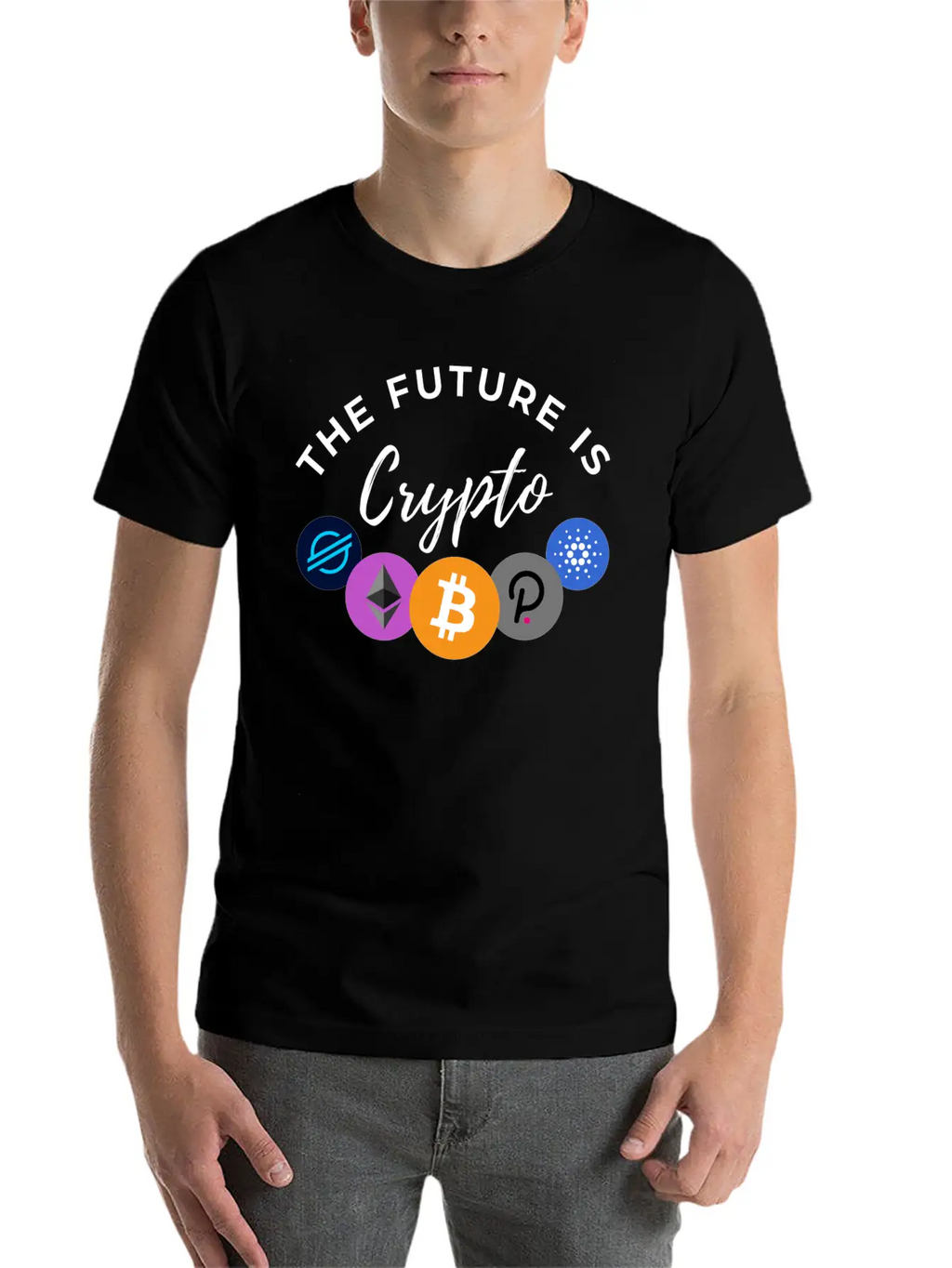 The Future Is Crypto BE Essential Cotton Tee For Daily Outfits – Unisex Style