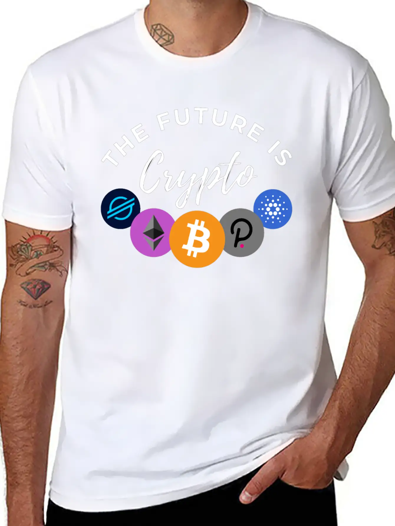 The Future Is Crypto BE Essential Cotton Tee For Daily Outfits – Unisex Style