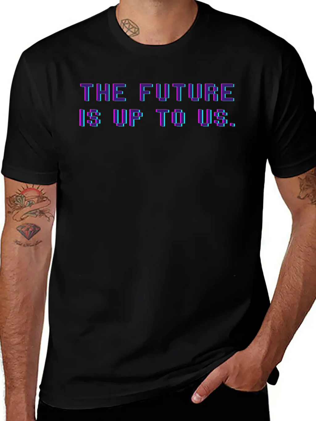 The Future Is Up To Us Essential Cotton Tee For Daily Outfits – Unisex Style
