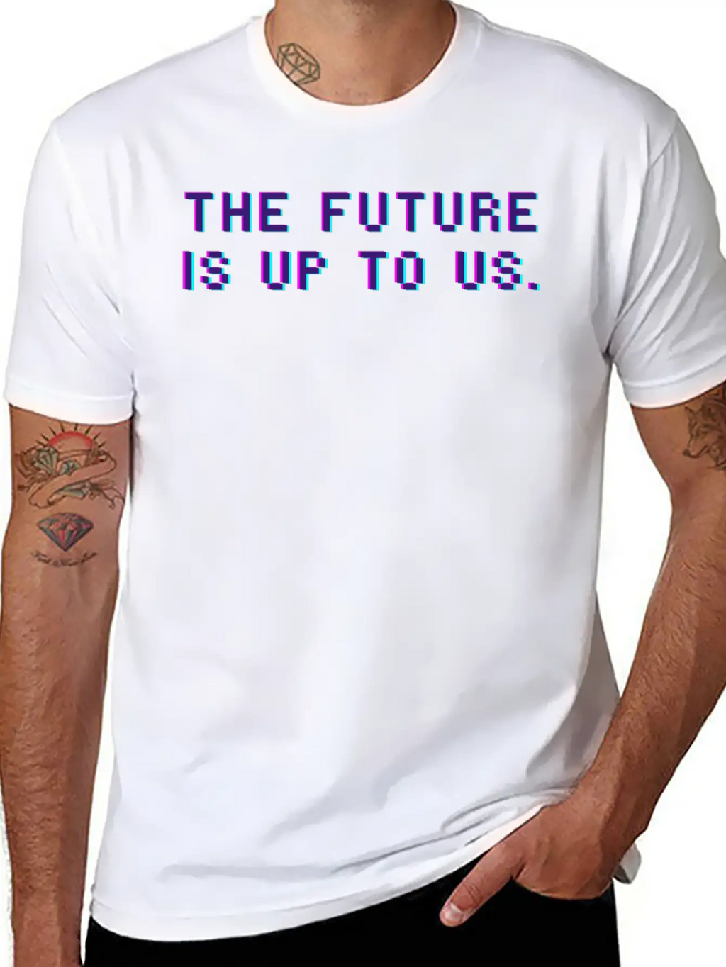 The Future Is Up To Us Essential Cotton Tee For Daily Outfits – Unisex Style