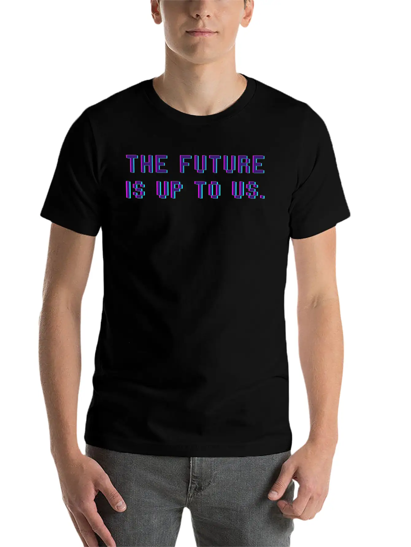 The Future Is Up To Us Essential Cotton Tee For Daily Outfits – Unisex Style