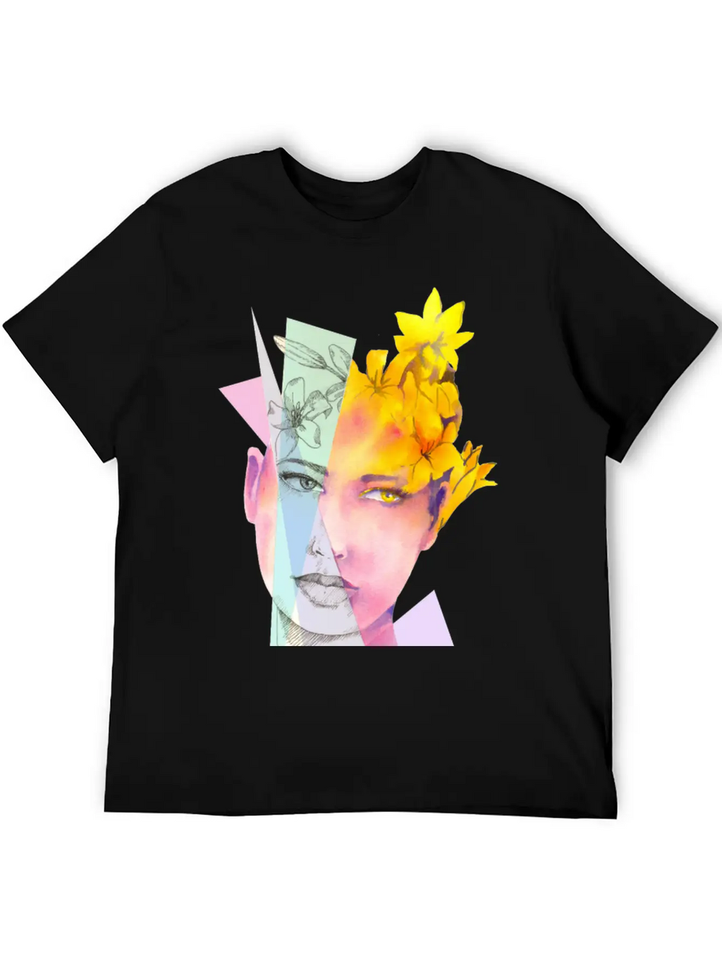 The Girl With Fire Flowers In Her Hair Classic Fit Graphic Tee For Daily Comfort – Unisex Cotton Shirt