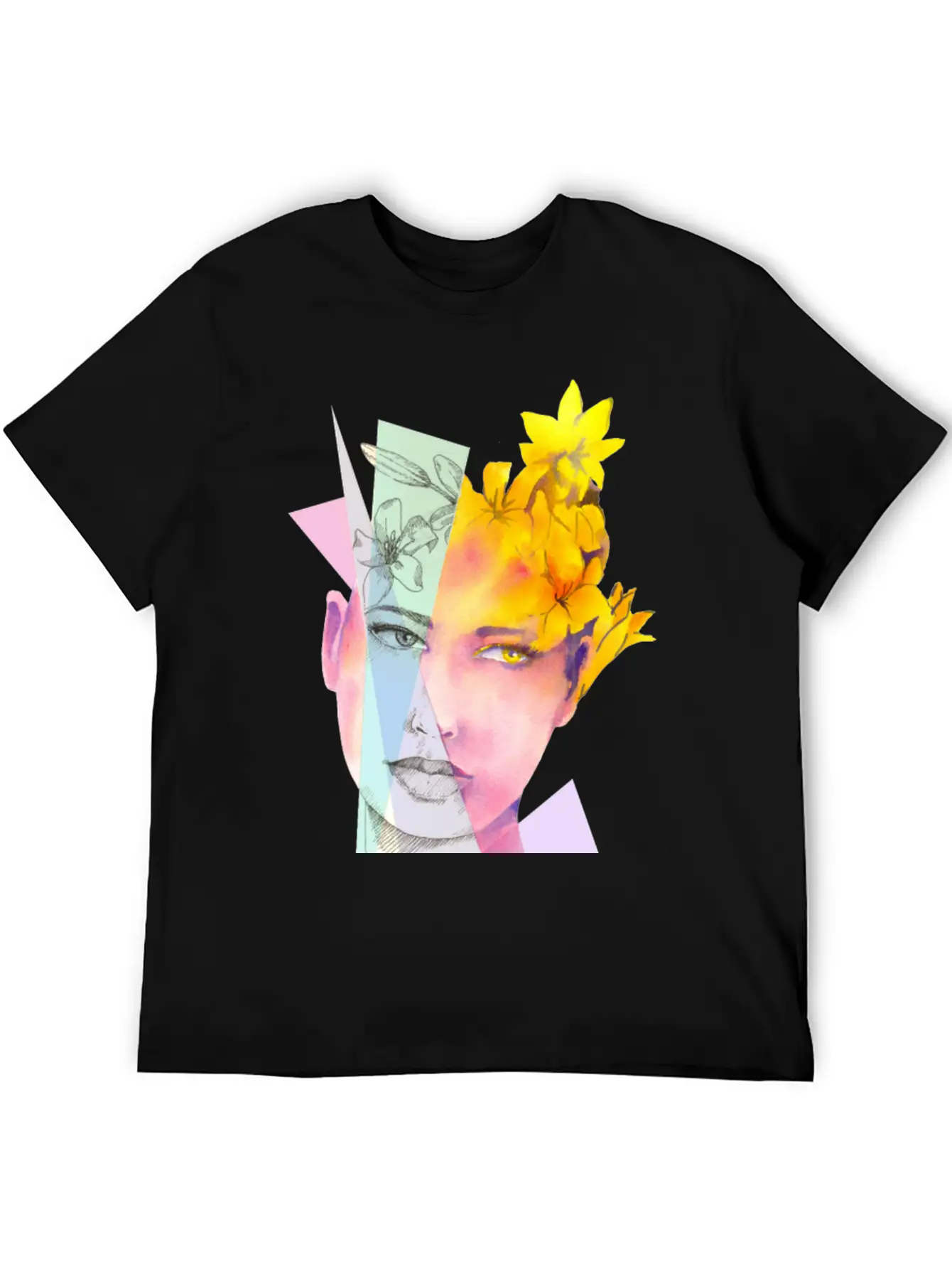 The Girl With Fire Flowers In Her Hair Classic Fit Graphic Tee For Daily Comfort – Unisex Cotton Shirt