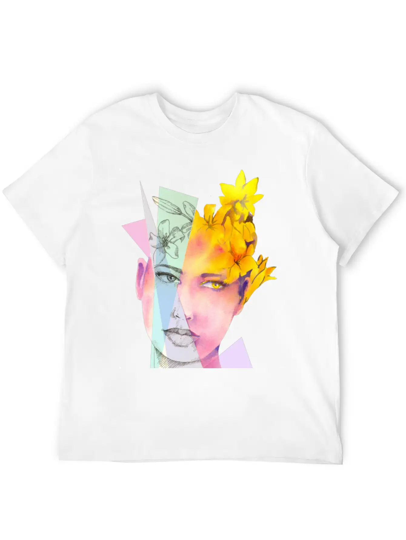 The Girl With Fire Flowers In Her Hair Classic Fit Graphic Tee For Daily Comfort – Unisex Cotton Shirt