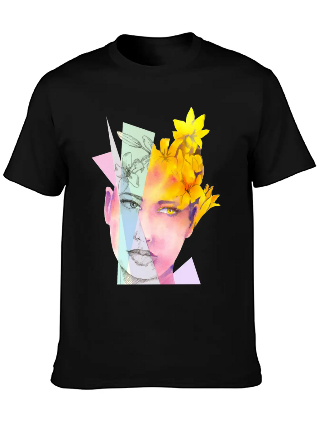 The Girl With Fire Flowers In Her Hair Classic Fit Graphic Tee For Daily Comfort – Unisex Cotton Shirt