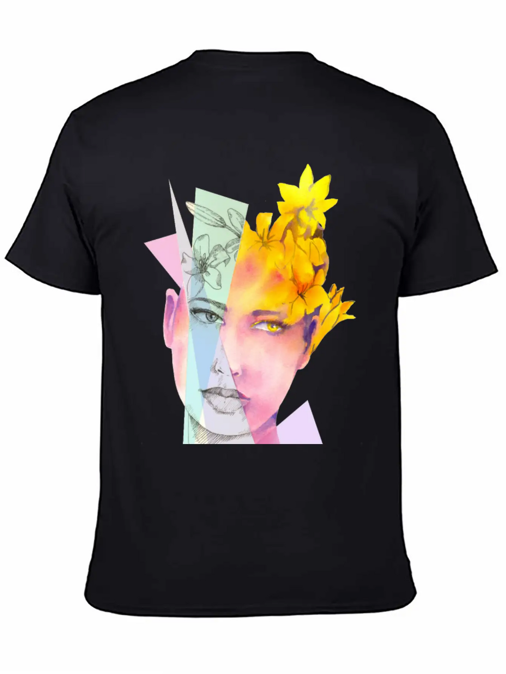 The Girl With Fire Flowers In Her Hair Classic Fit Graphic Tee For Daily Comfort – Unisex Cotton Shirt