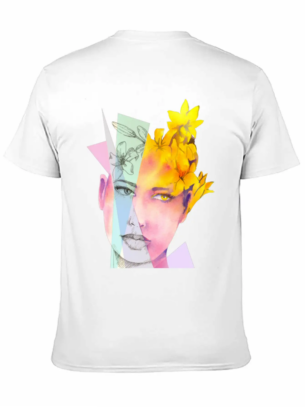 The Girl With Fire Flowers In Her Hair Classic Fit Graphic Tee For Daily Comfort – Unisex Cotton Shirt