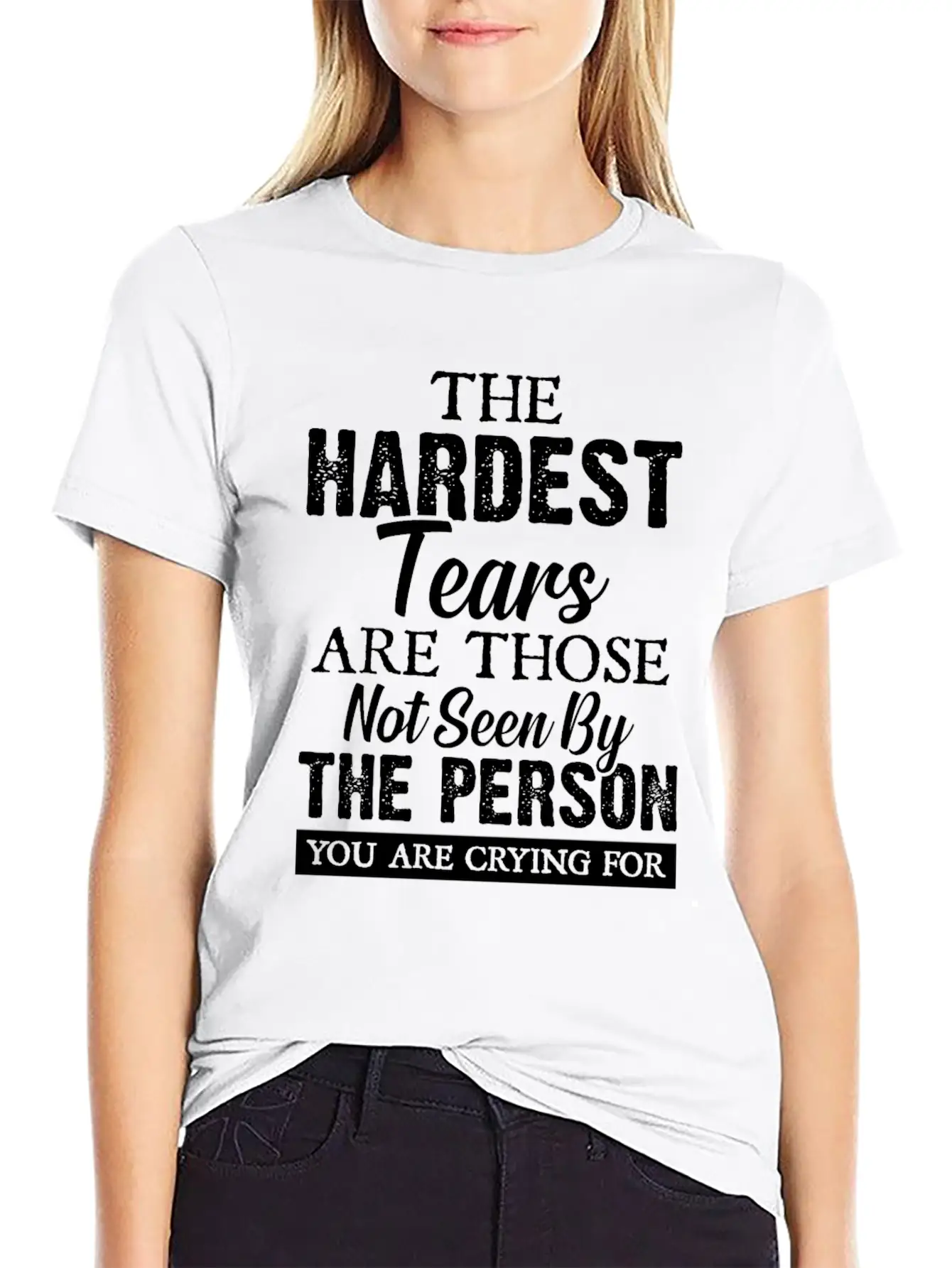 The Hardest Tears Classic Fit Graphic Tee For Daily Comfort – Unisex Cotton Shirt