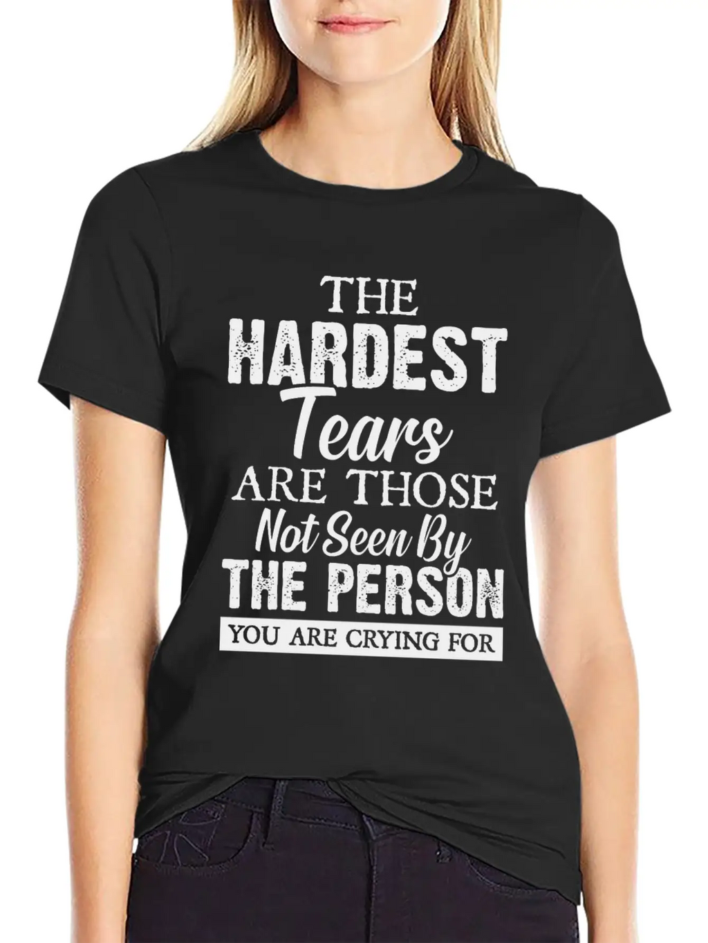 The Hardest Tears Classic Fit Graphic Tee For Daily Comfort – Unisex Cotton Shirt