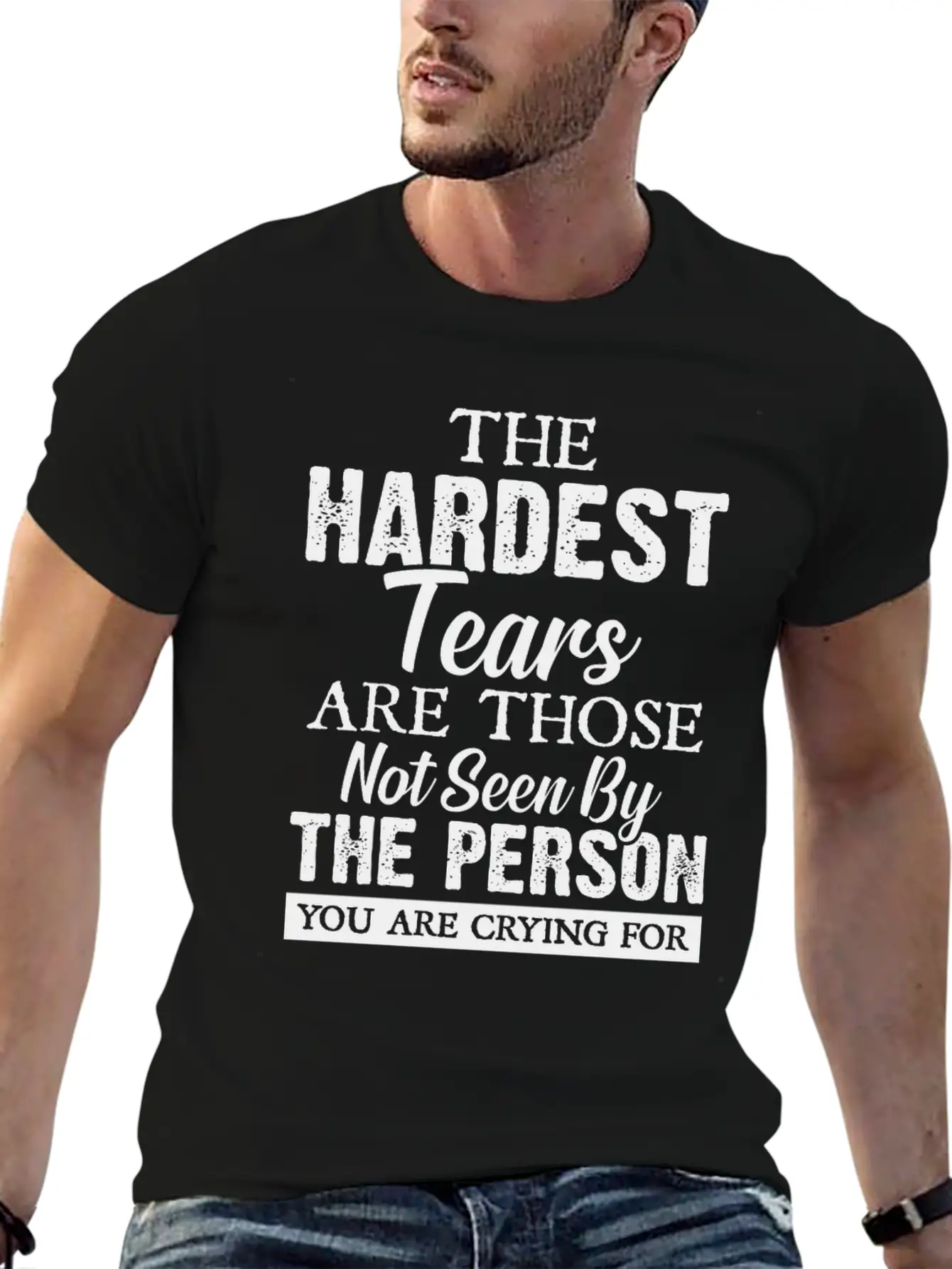 The Hardest Tears Classic Fit Graphic Tee For Daily Comfort – Unisex Cotton Shirt