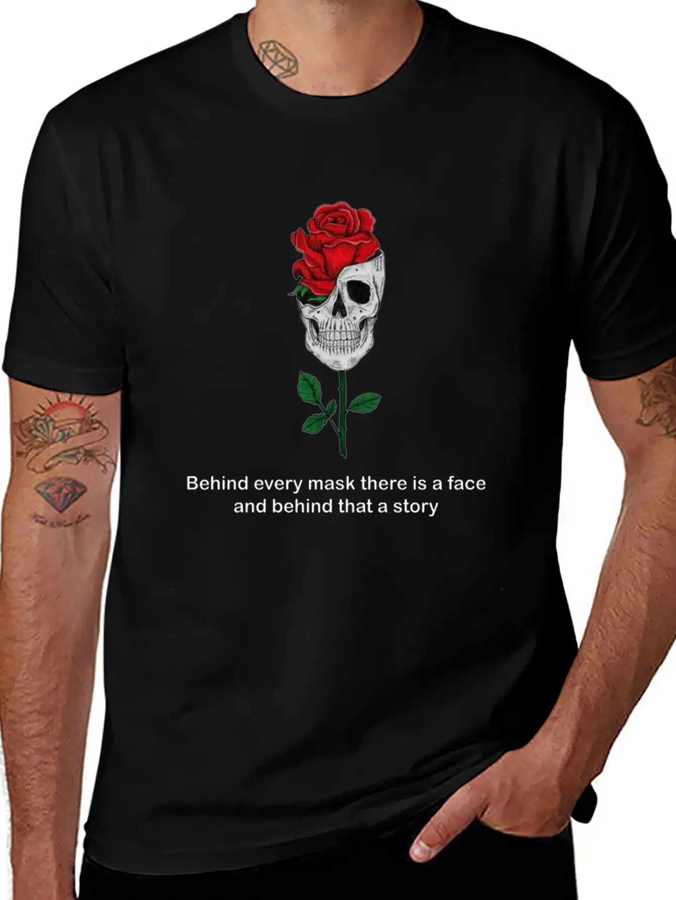 The Hidden Face Breathable Soft Cotton T-Shirt – Timeless Casual Look