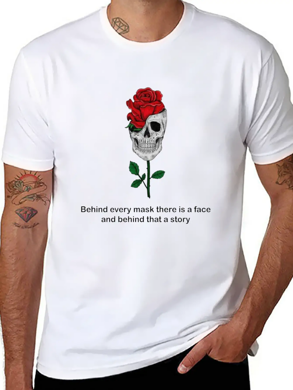 The Hidden Face Breathable Soft Cotton T-Shirt – Timeless Casual Look
