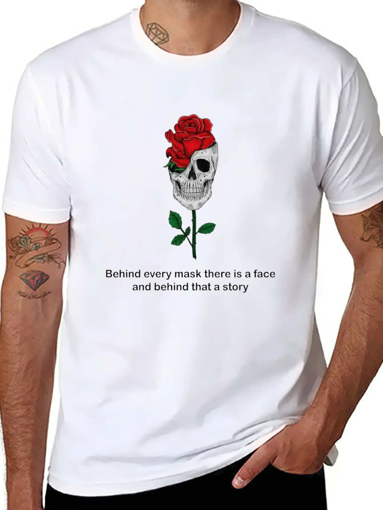 The Hidden Face Breathable Soft Cotton T-Shirt – Timeless Casual Look