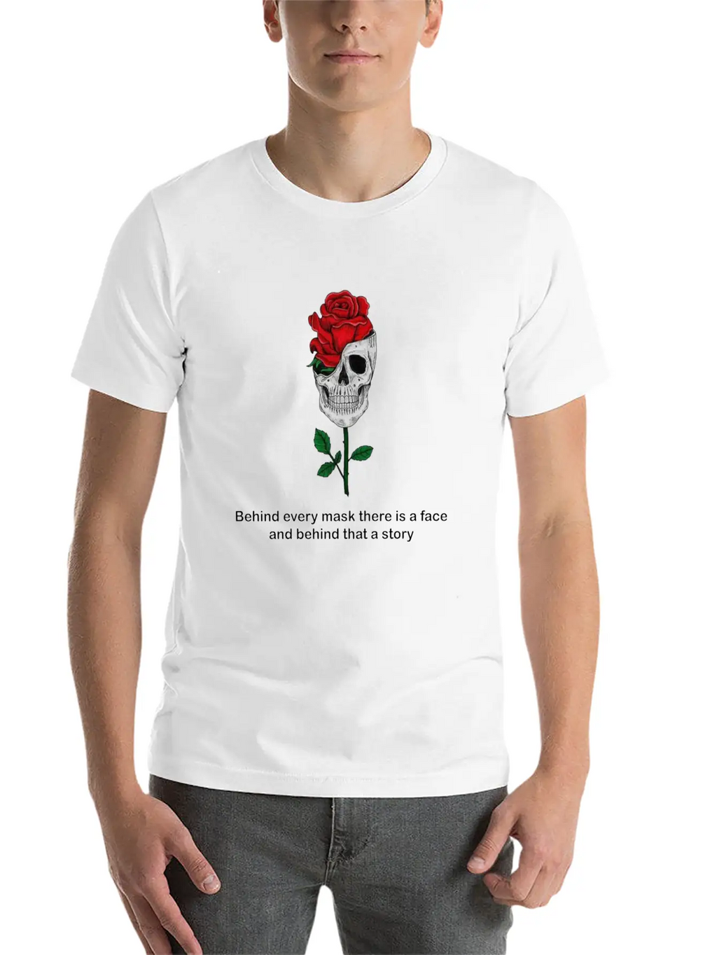 The Hidden Face Breathable Soft Cotton T-Shirt – Timeless Casual Look