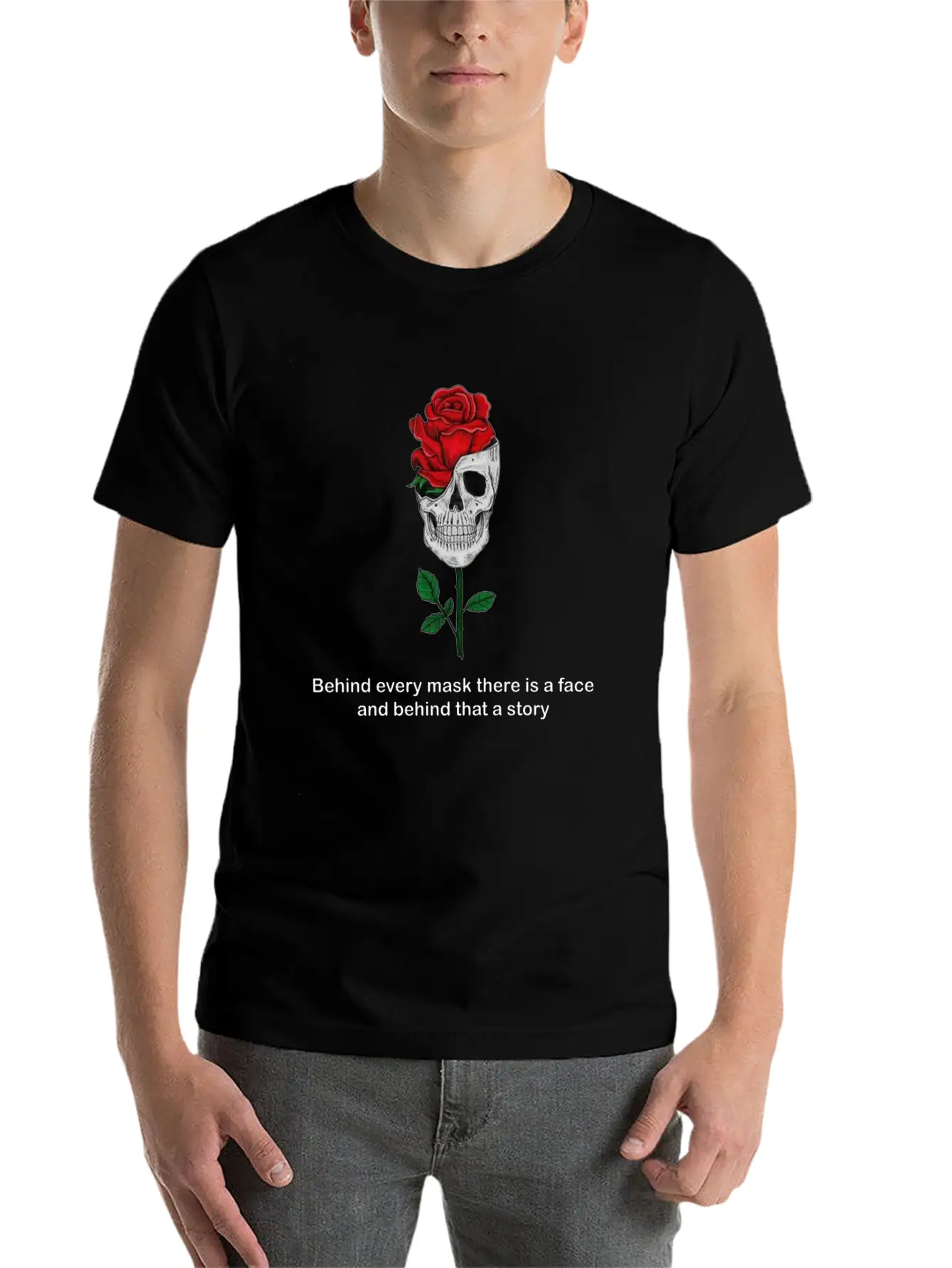 The Hidden Face Breathable Soft Cotton T-Shirt – Timeless Casual Look