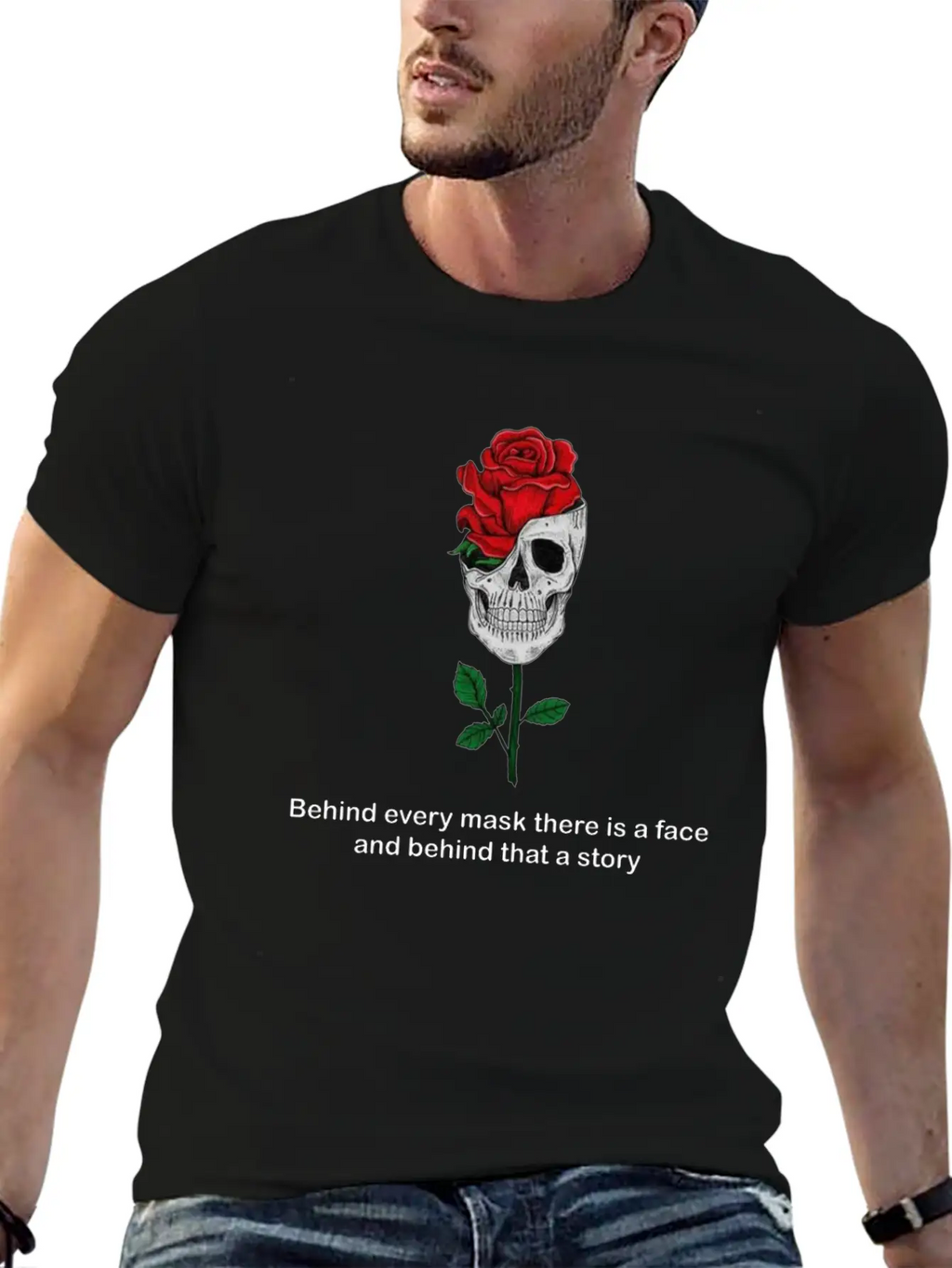 The Hidden Face Breathable Soft Cotton T-Shirt – Timeless Casual Look