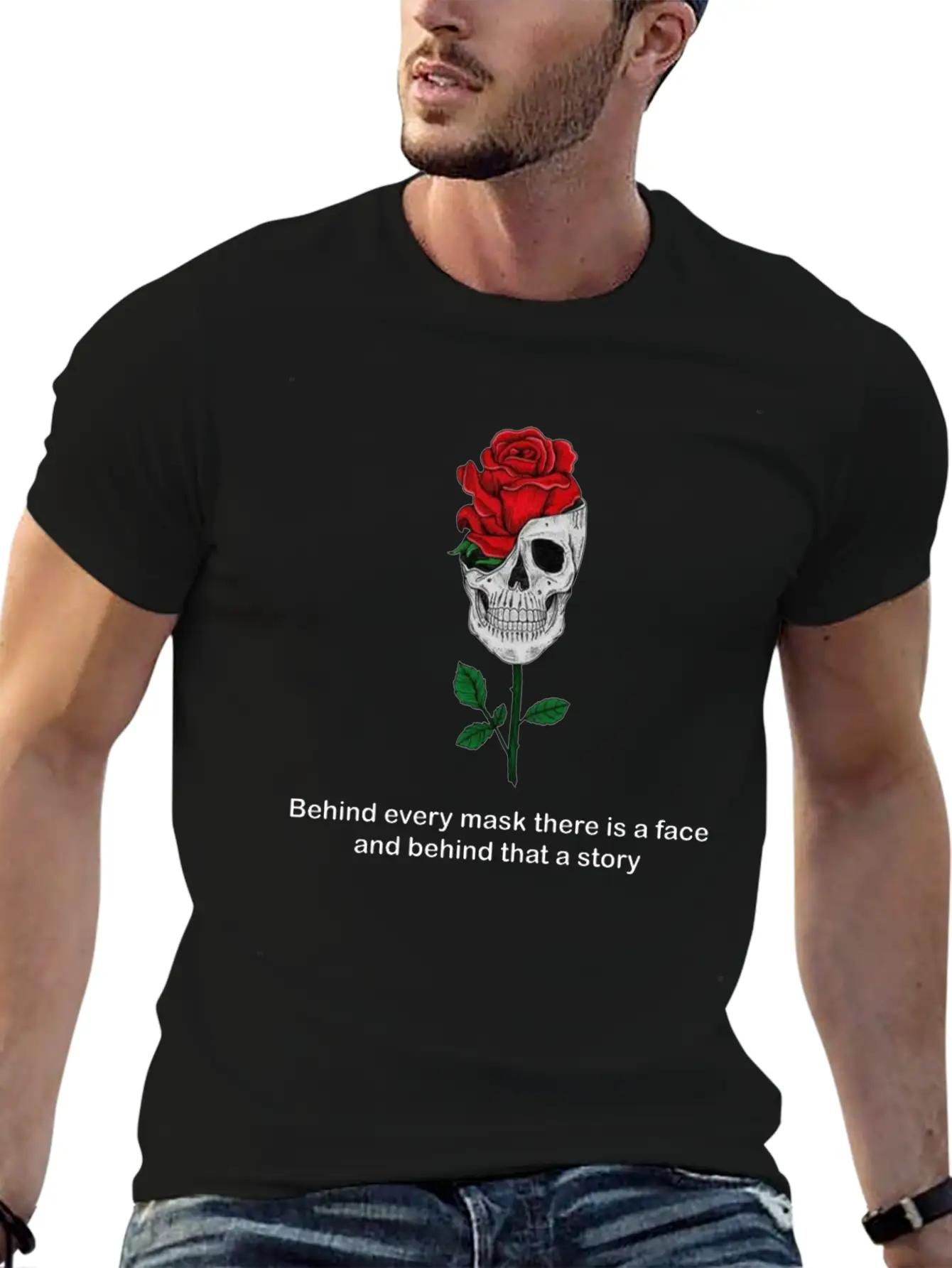 The Hidden Face Breathable Soft Cotton T-Shirt – Timeless Casual Look