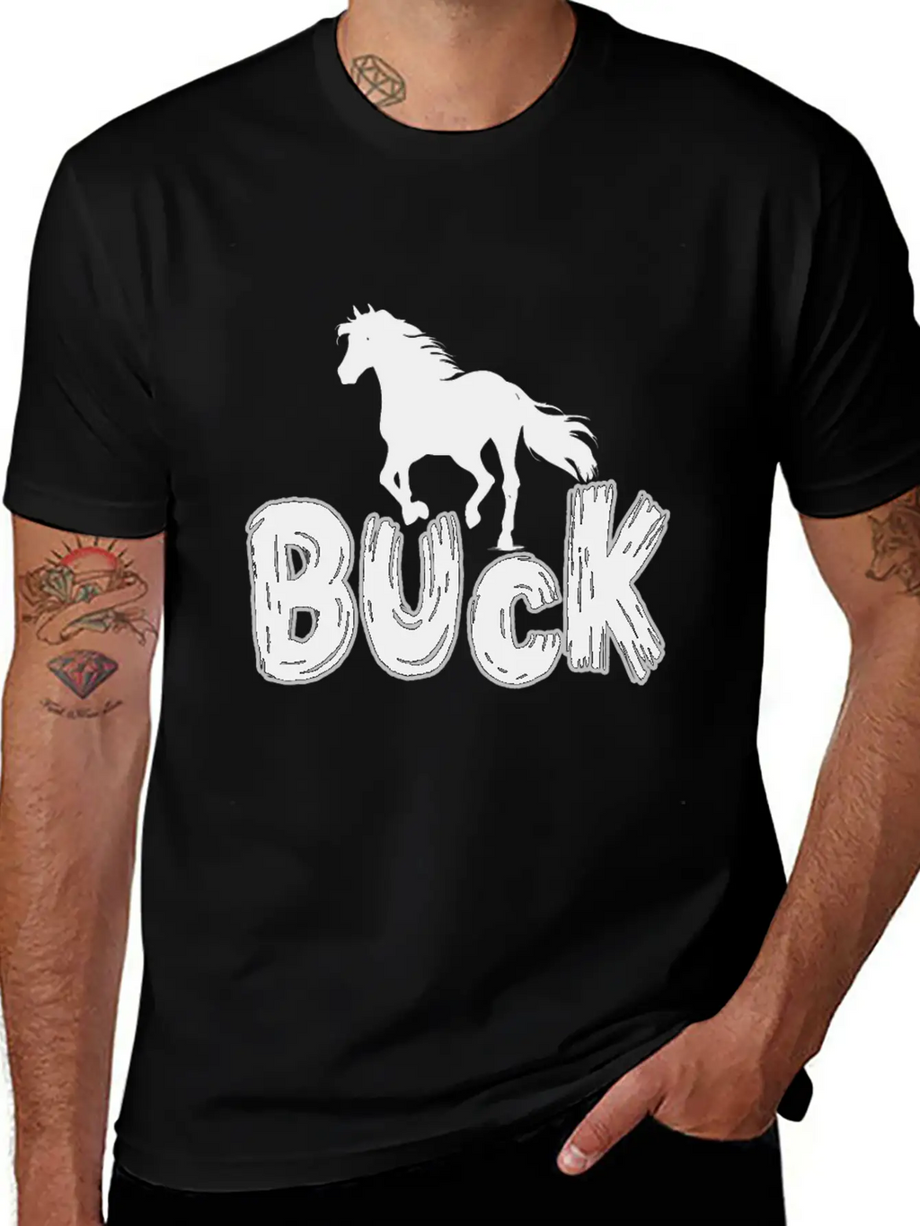 The Horse Buck Unisex Casual T-Shirt – Clean Design For Daily Comfort