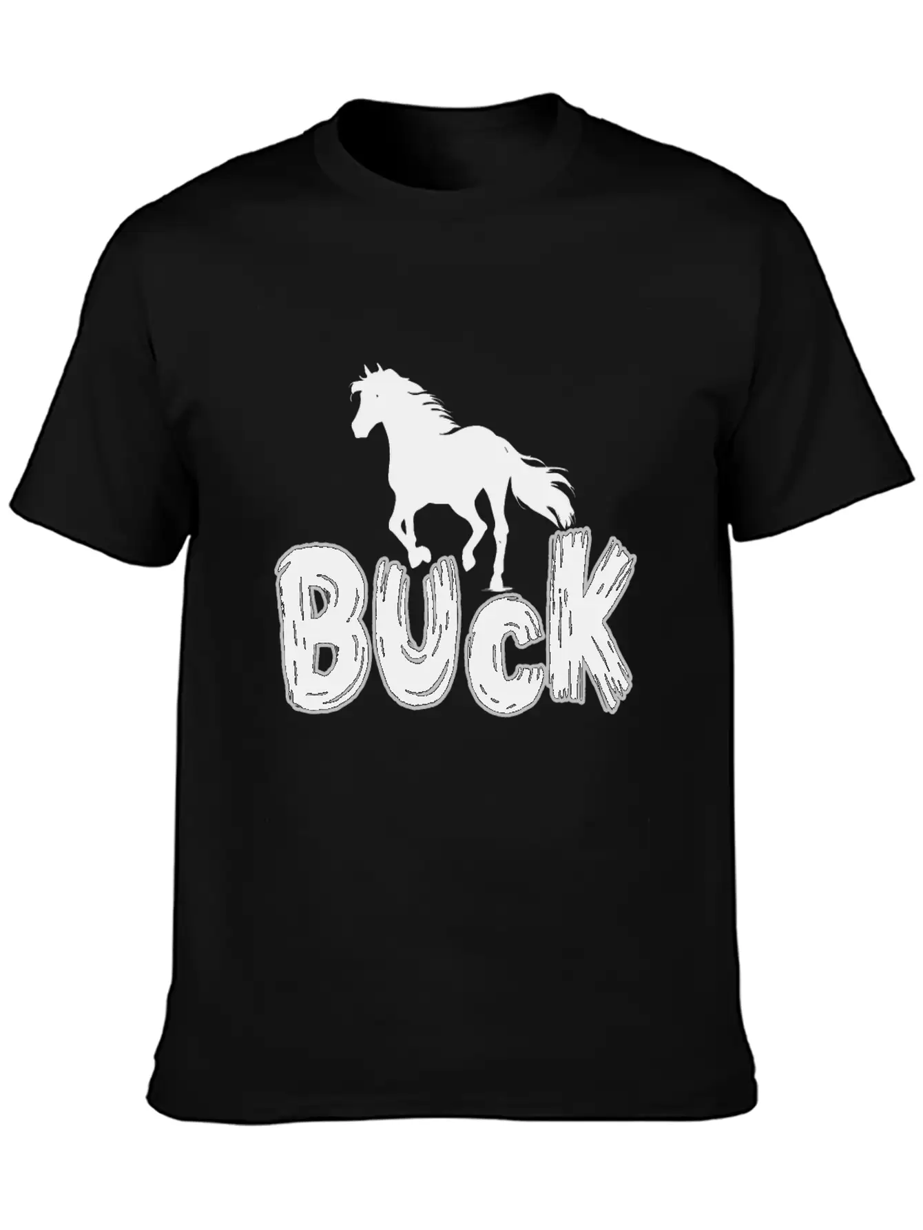 The Horse Buck Unisex Casual T-Shirt – Clean Design For Daily Comfort
