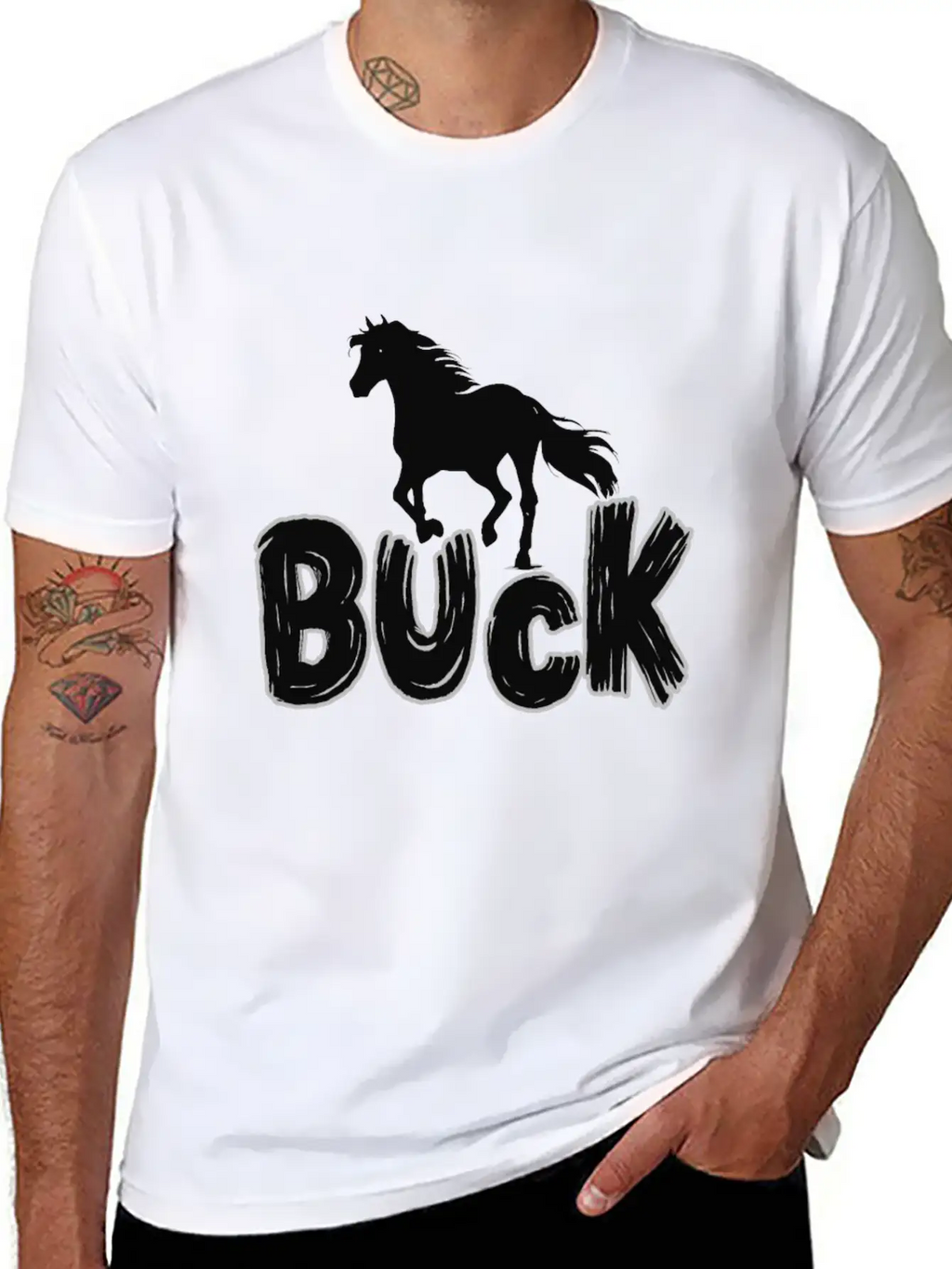 The Horse Buck Unisex Casual T-Shirt – Clean Design For Daily Comfort