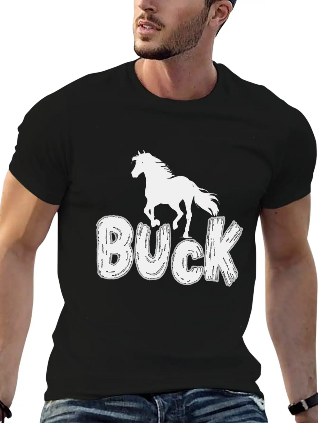 The Horse Buck Unisex Casual T-Shirt – Clean Design For Daily Comfort