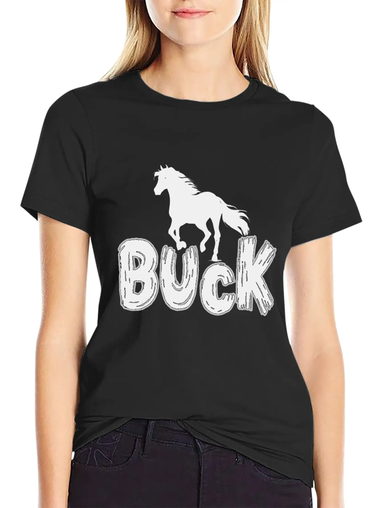 The Horse Buck Unisex Casual T-Shirt – Clean Design For Daily Comfort