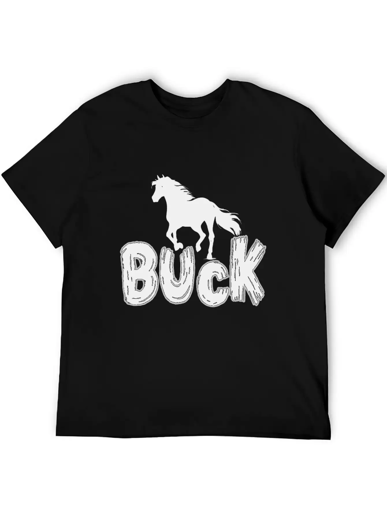 The Horse Buck Unisex Casual T-Shirt – Clean Design For Daily Comfort