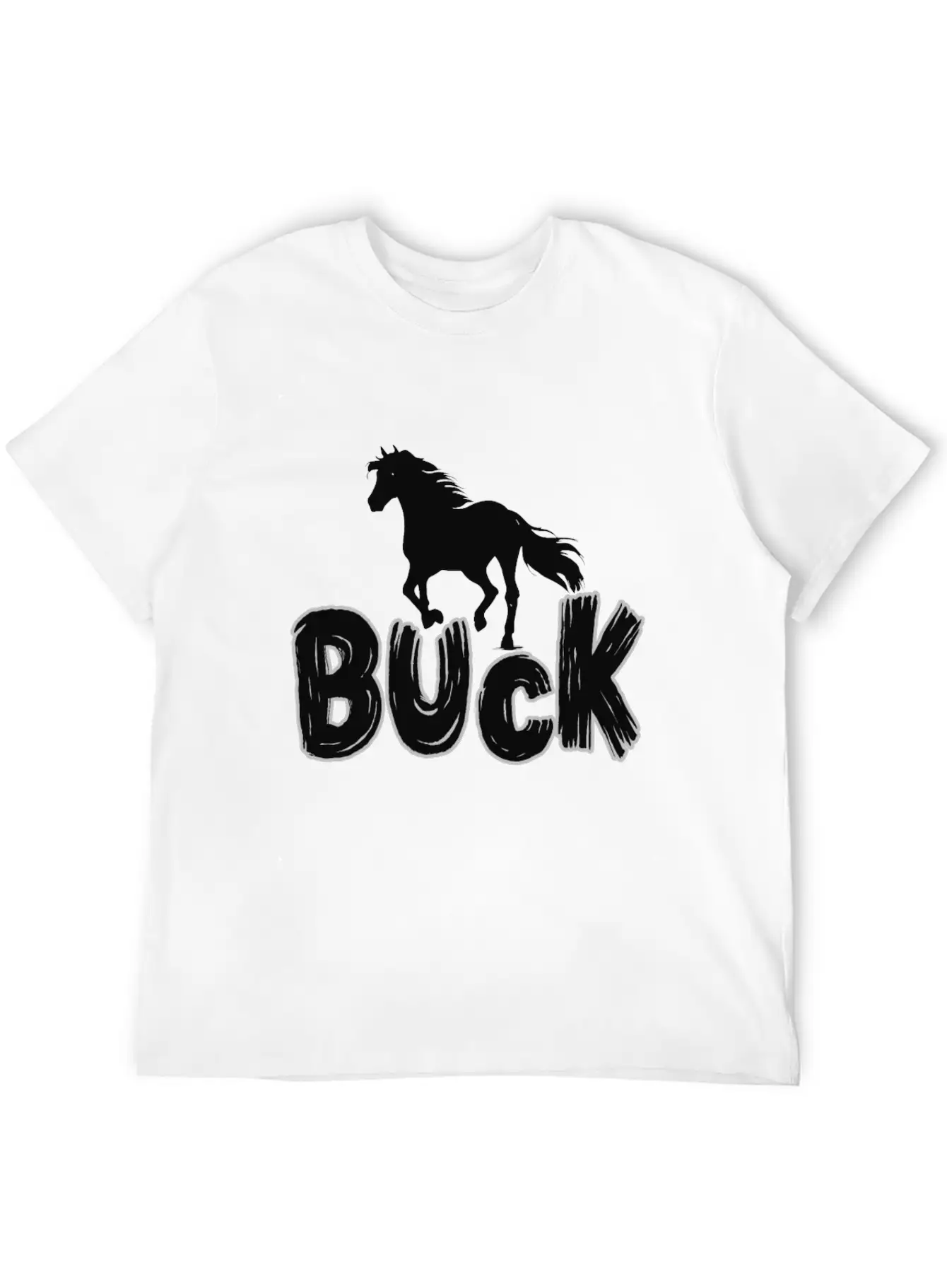 The Horse Buck Unisex Casual T-Shirt – Clean Design For Daily Comfort