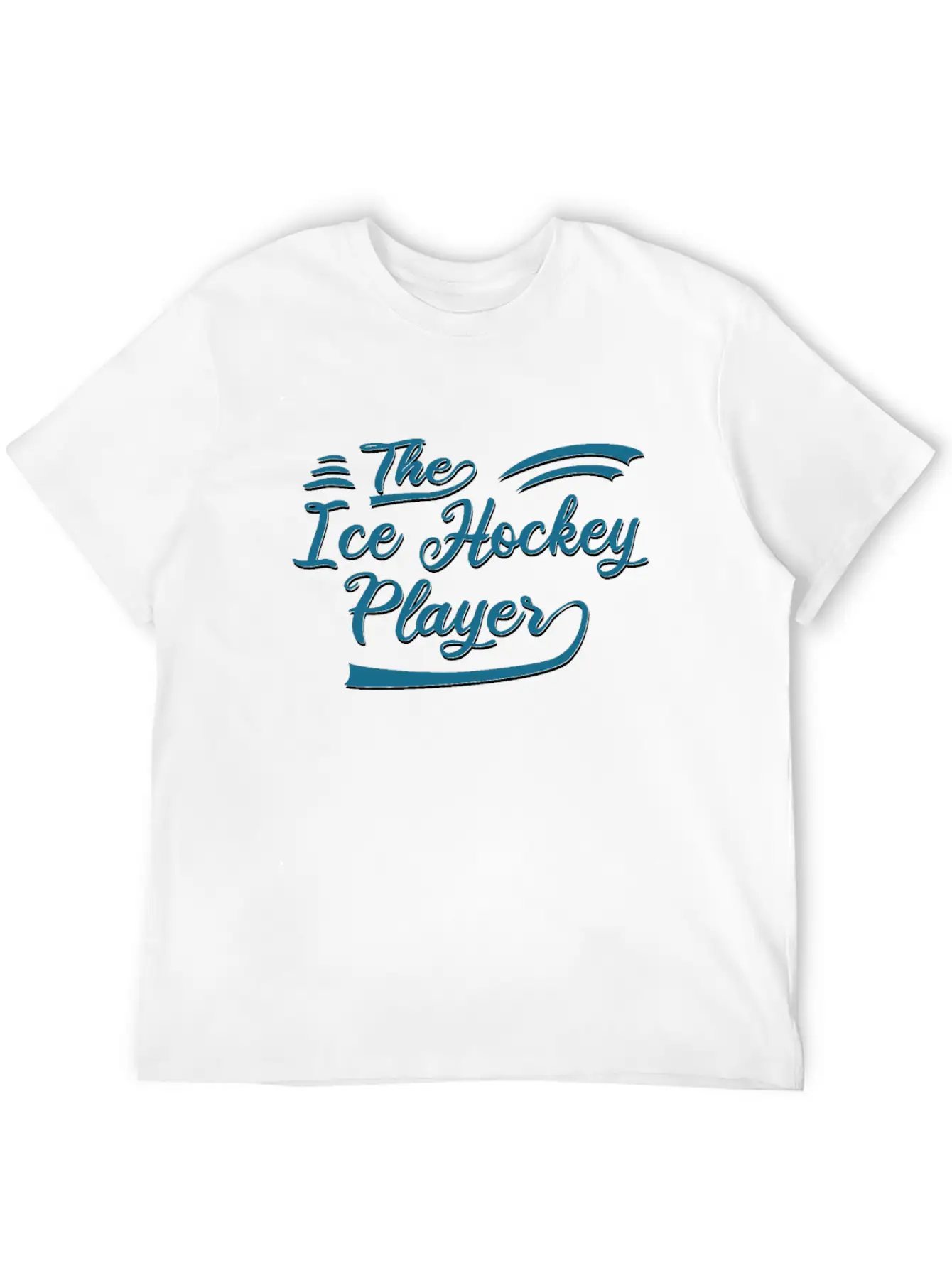 The Ice Hockey Player Stylish Everyday T-Shirt – Unisex Basic Cotton Tee
