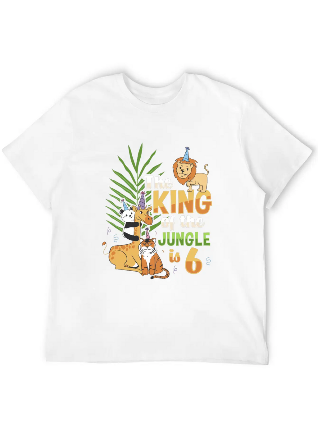 The King Of The Jungle Is 6 Design Unisex Casual T-Shirt – Clean Design For Daily Comfort