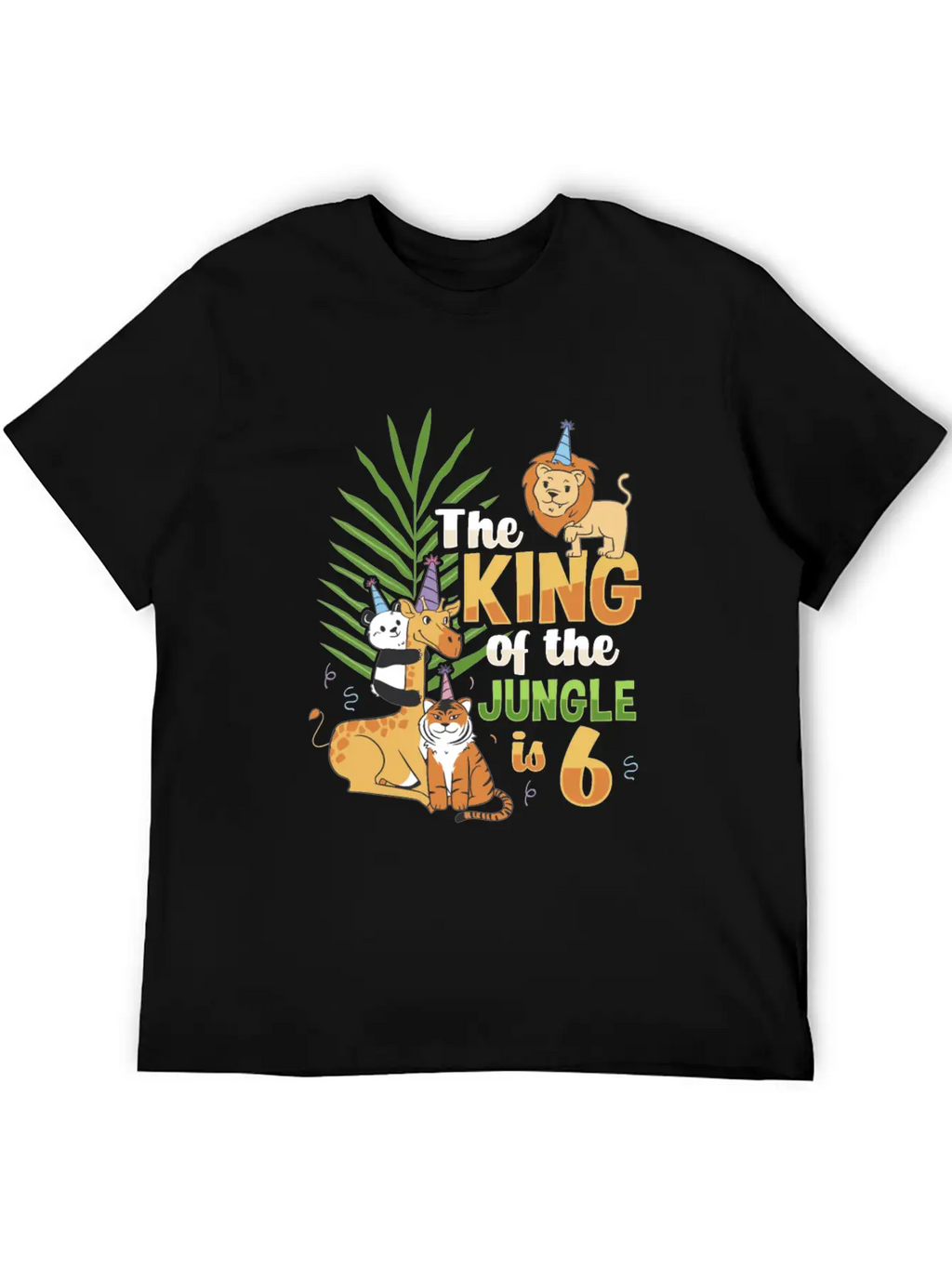 The King Of The Jungle Is 6 Design Unisex Casual T-Shirt – Clean Design For Daily Comfort