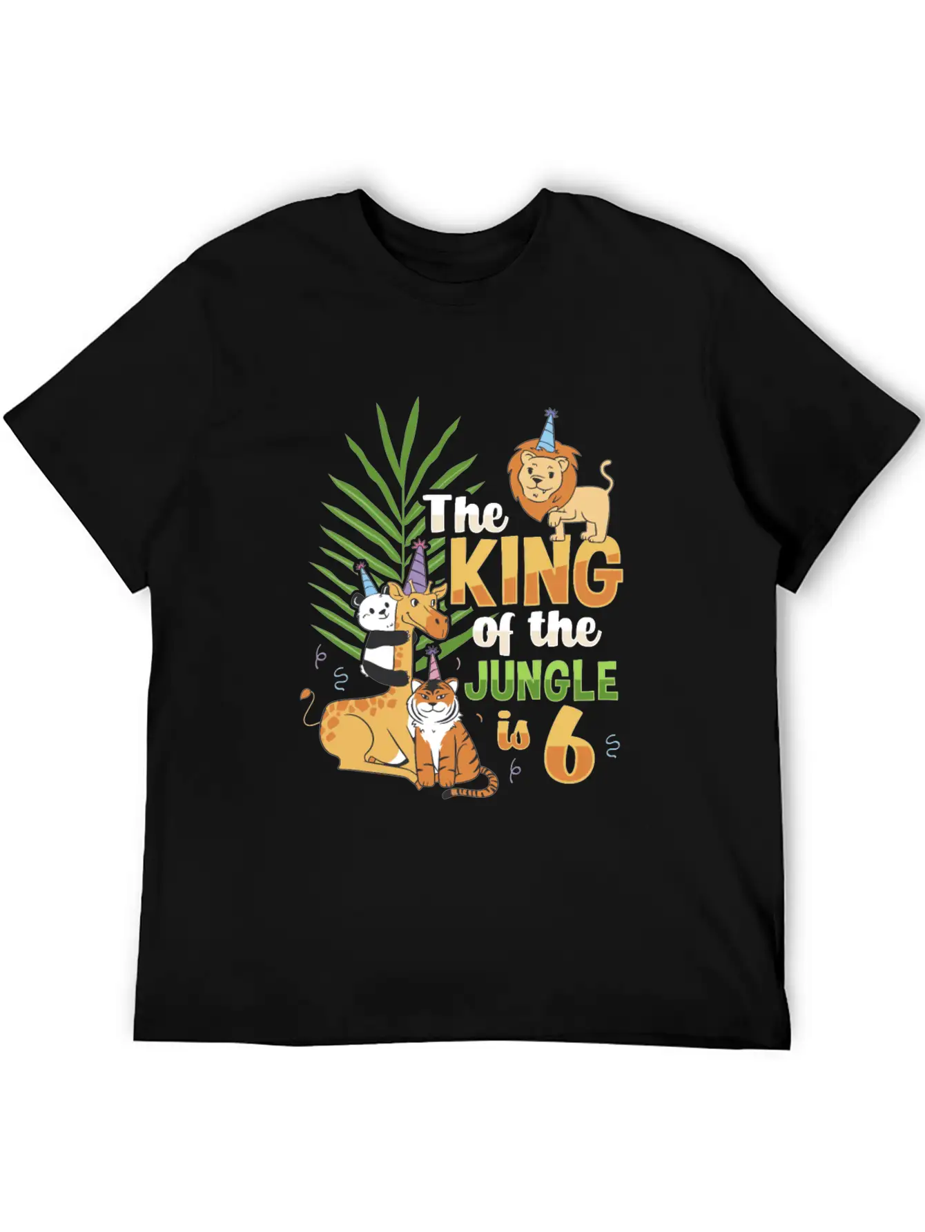 The King Of The Jungle Is 6 Design Unisex Casual T-Shirt – Clean Design For Daily Comfort