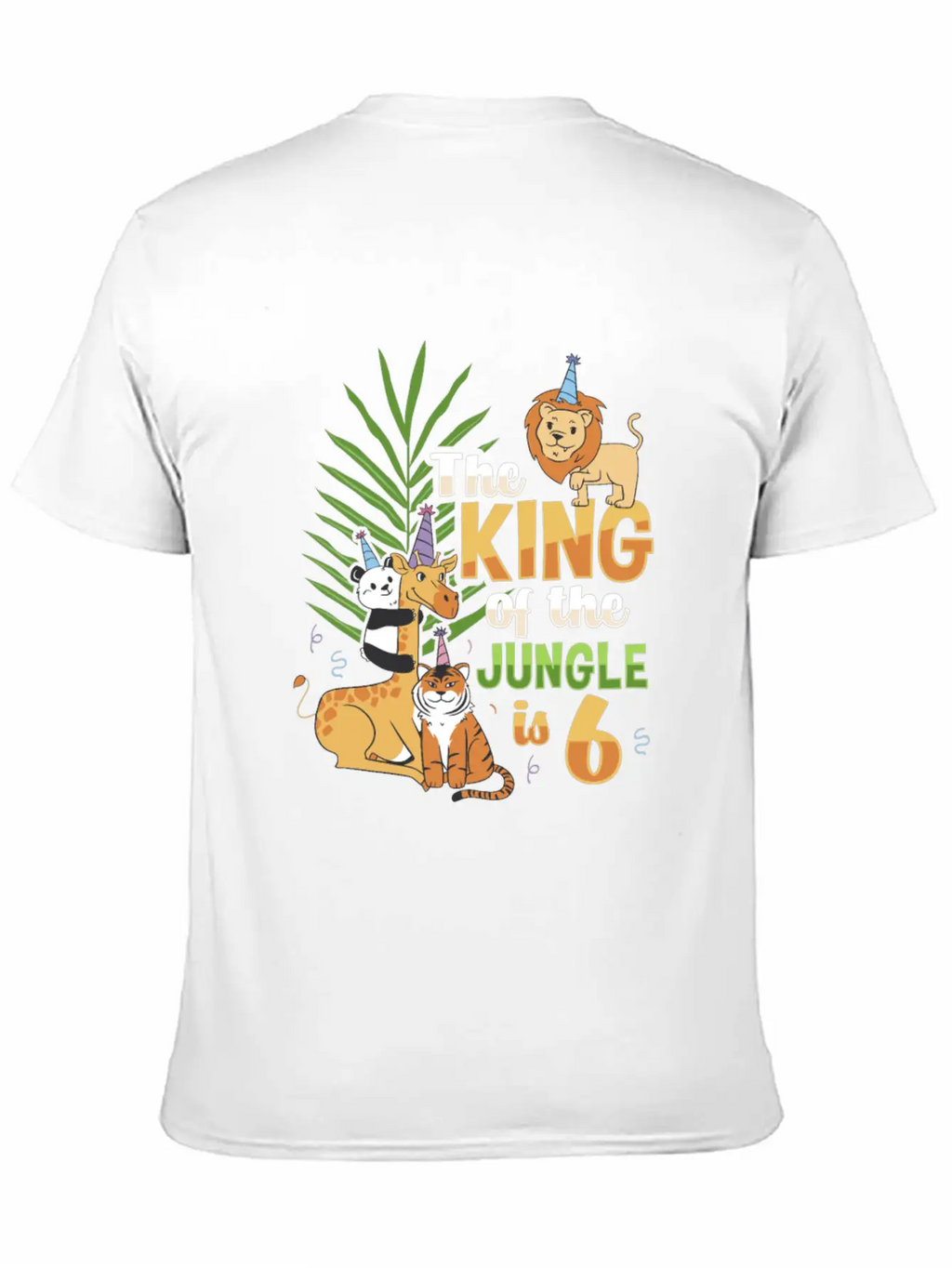 The King Of The Jungle Is 6 Design Unisex Casual T-Shirt – Clean Design For Daily Comfort