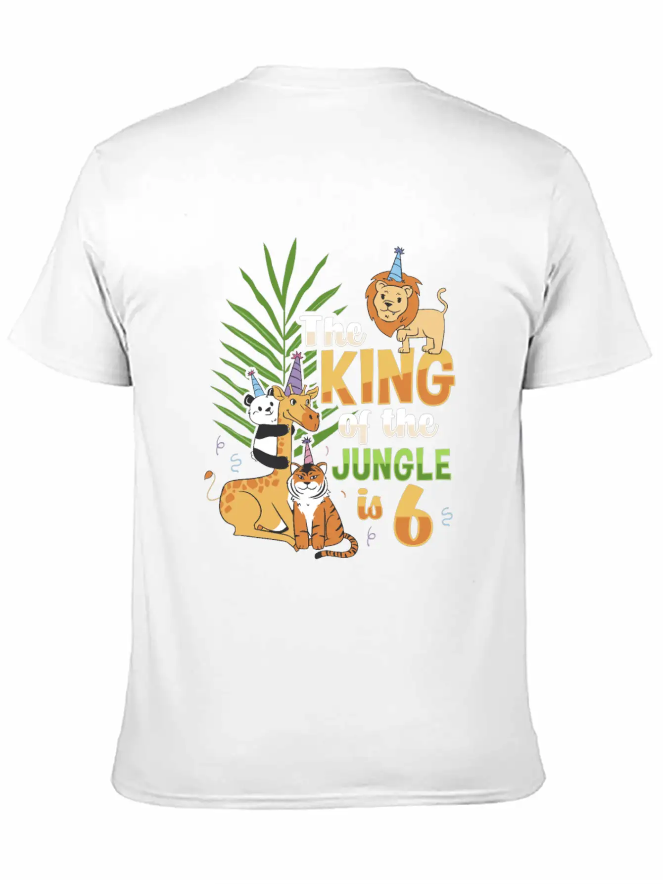 The King Of The Jungle Is 6 Design Unisex Casual T-Shirt – Clean Design For Daily Comfort