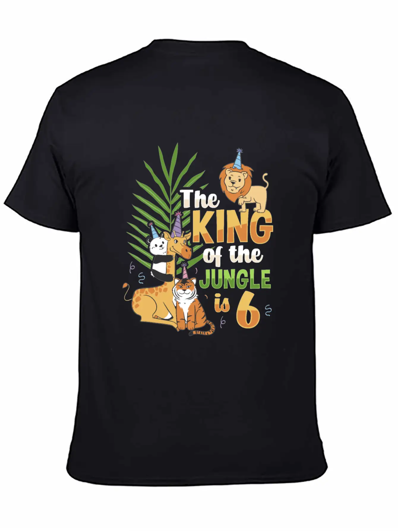 The King Of The Jungle Is 6 Design Unisex Casual T-Shirt – Clean Design For Daily Comfort