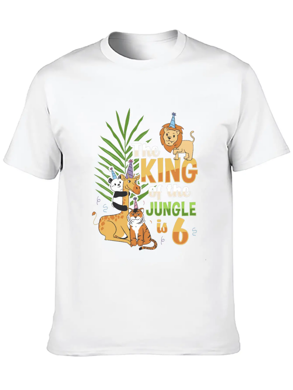 The King Of The Jungle Is 6 Design Unisex Casual T-Shirt – Clean Design For Daily Comfort