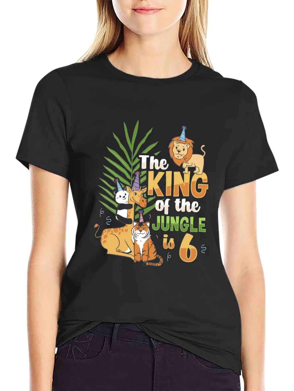The King Of The Jungle Is 6 Design Unisex Casual T-Shirt – Clean Design For Daily Comfort