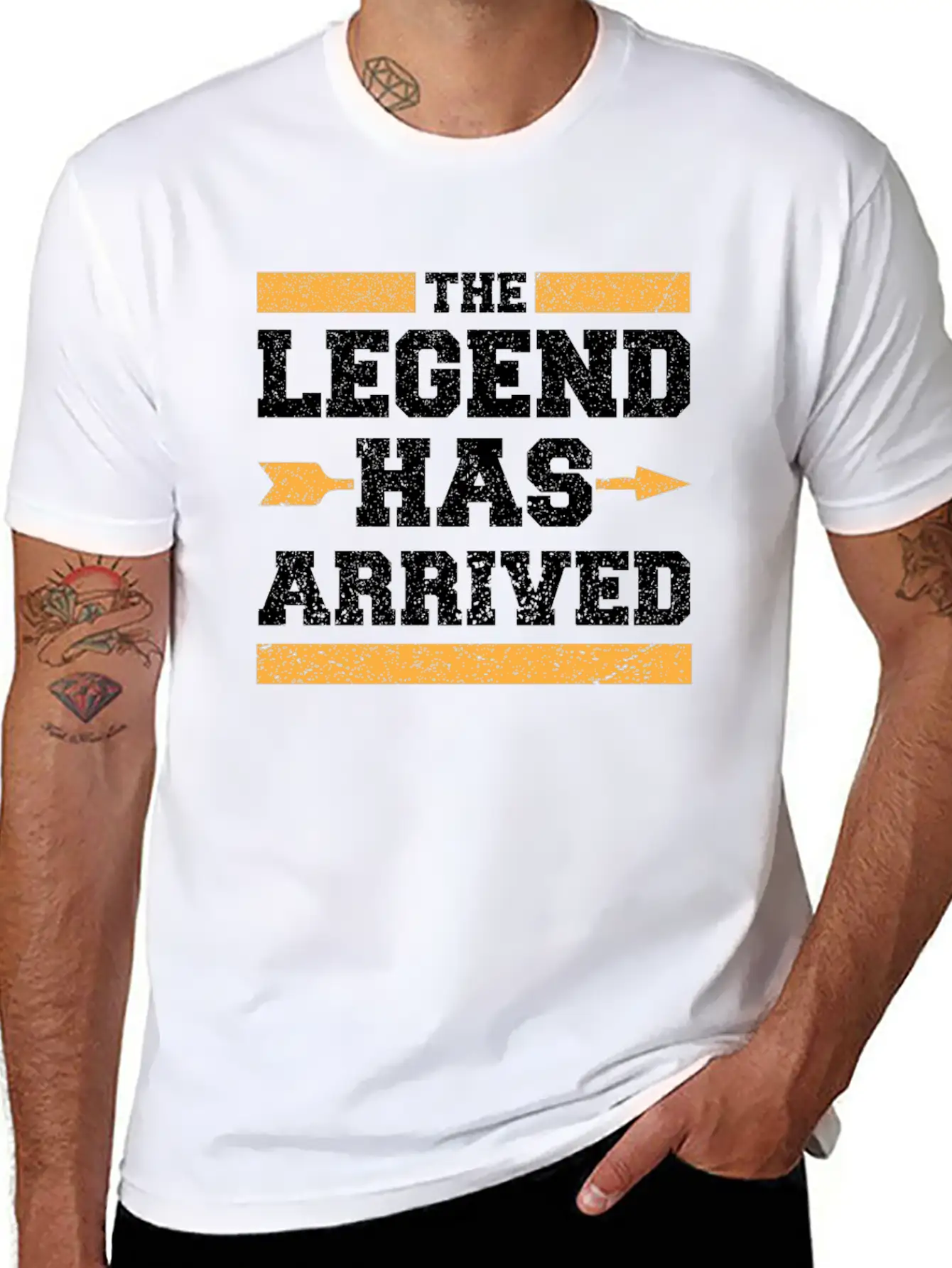 The Legend Has Arrived Unisex Short Sleeve Soft Cotton T-Shirt – Casual Everyday Wear