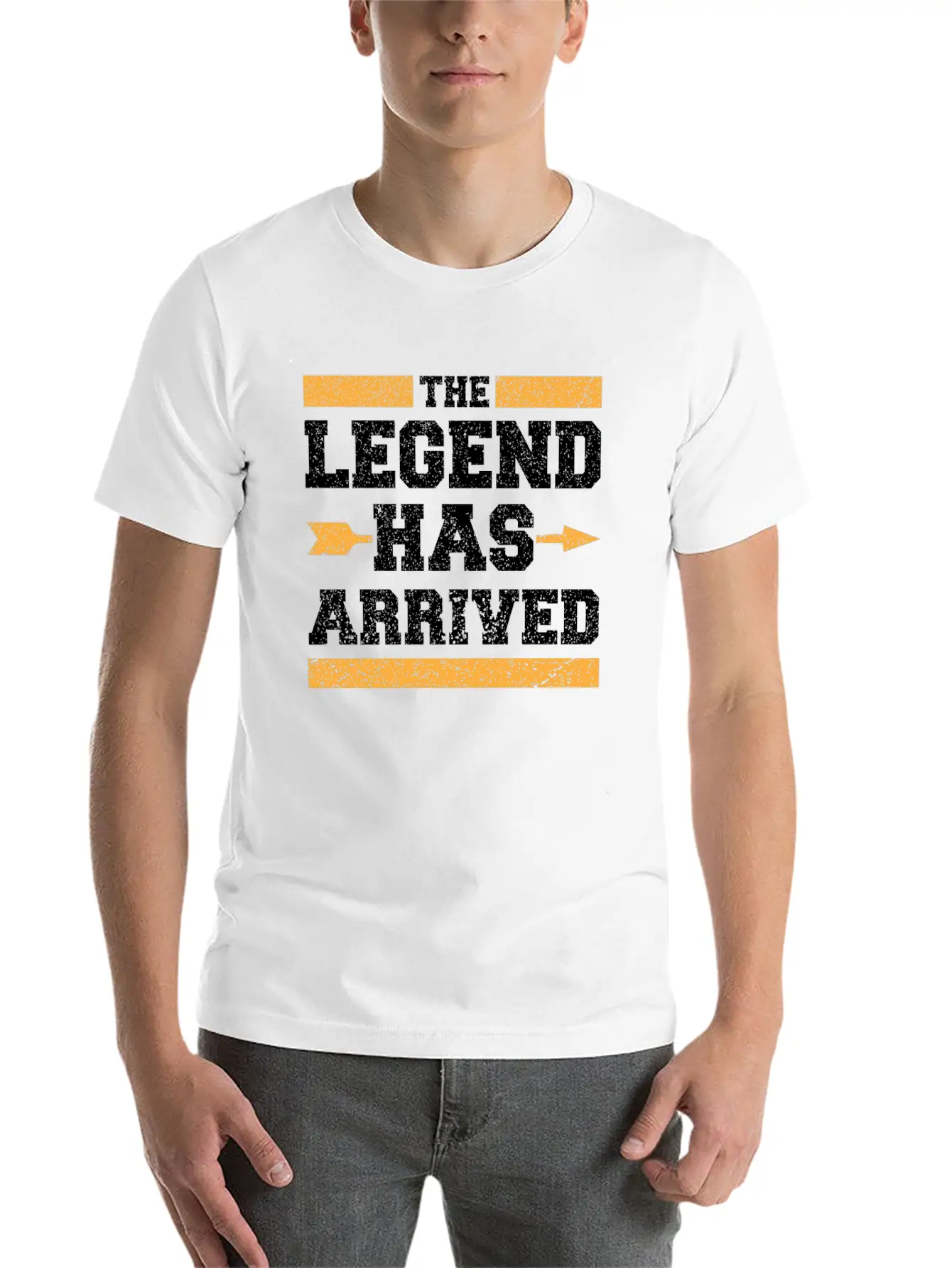 The Legend Has Arrived Unisex Short Sleeve Soft Cotton T-Shirt – Casual Everyday Wear