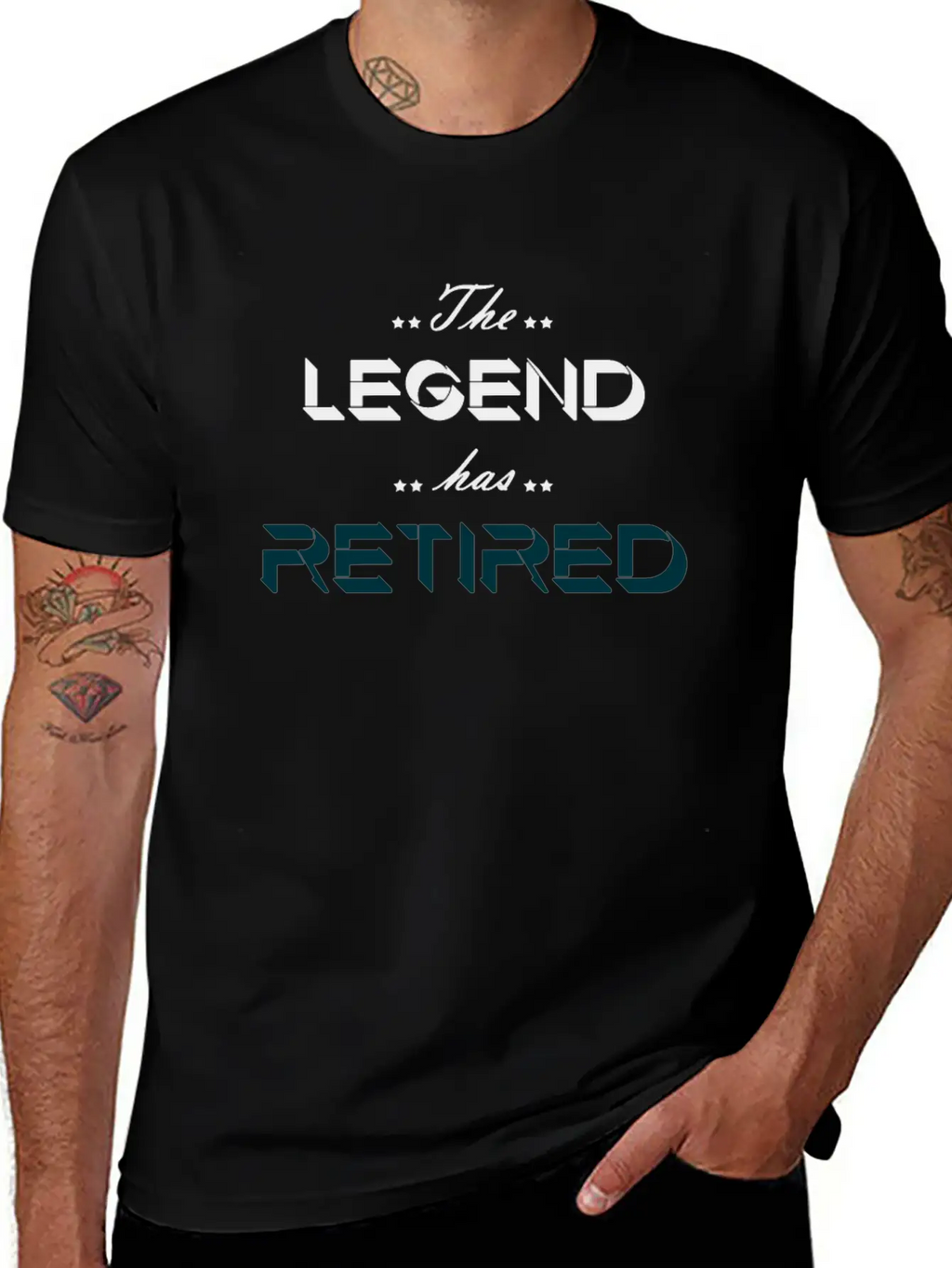 The Legend Has Retired Breathable Soft Cotton T-Shirt – Timeless Casual Look