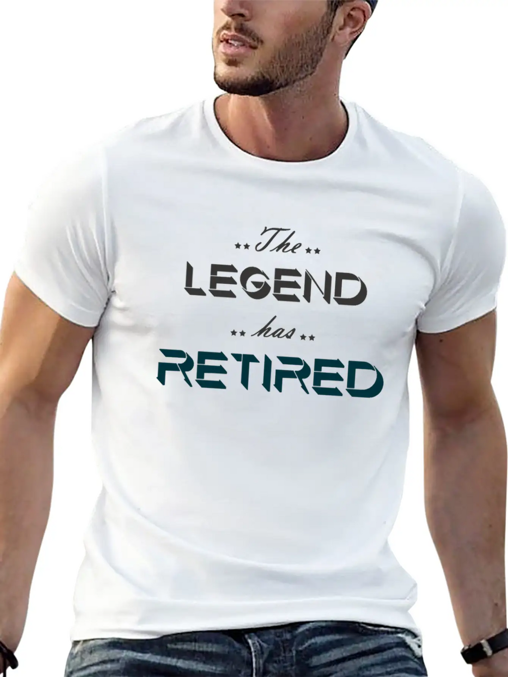 The Legend Has Retired Breathable Soft Cotton T-Shirt – Timeless Casual Look