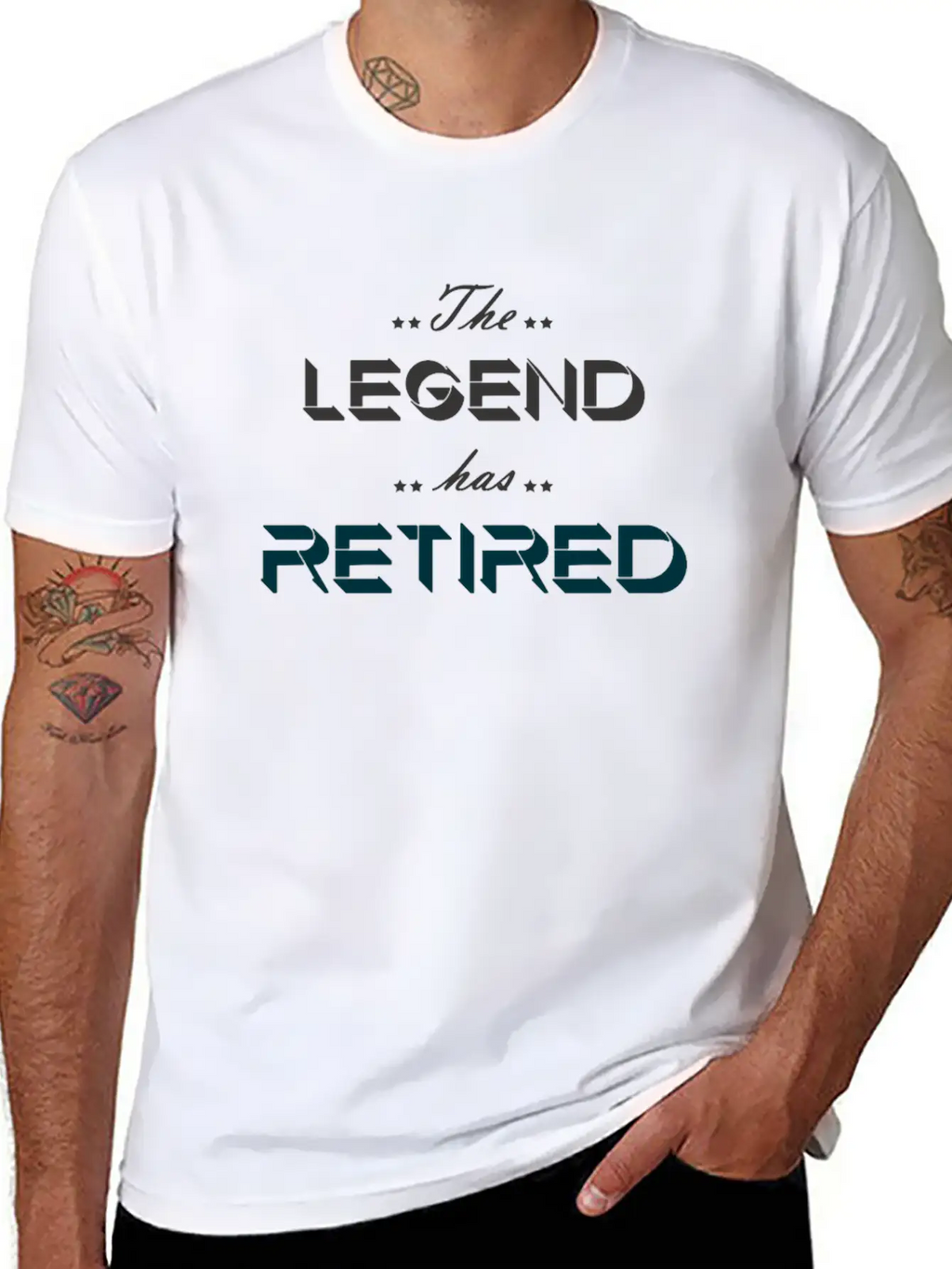 The Legend Has Retired Breathable Soft Cotton T-Shirt – Timeless Casual Look