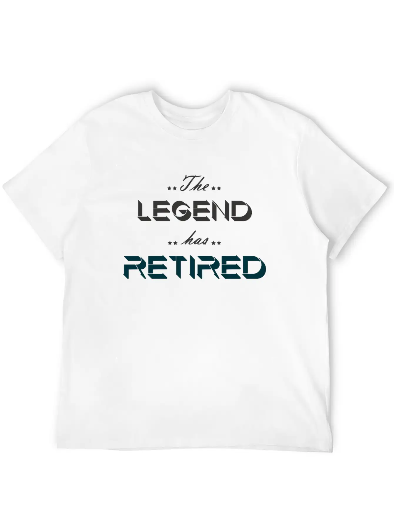 The Legend Has Retired Breathable Soft Cotton T-Shirt – Timeless Casual Look