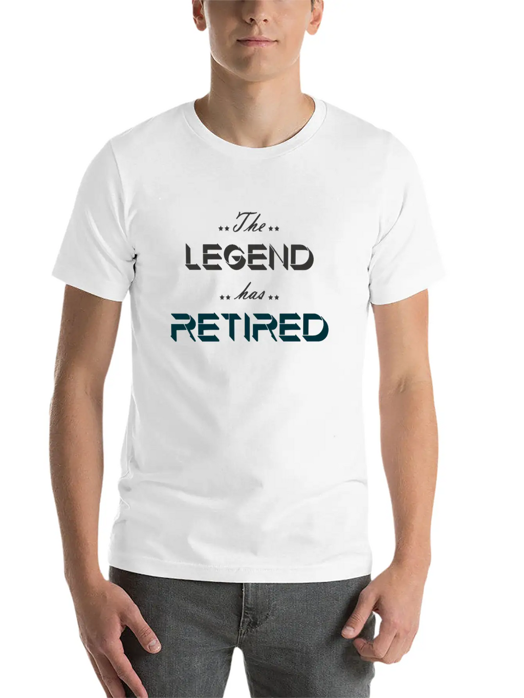 The Legend Has Retired Breathable Soft Cotton T-Shirt – Timeless Casual Look