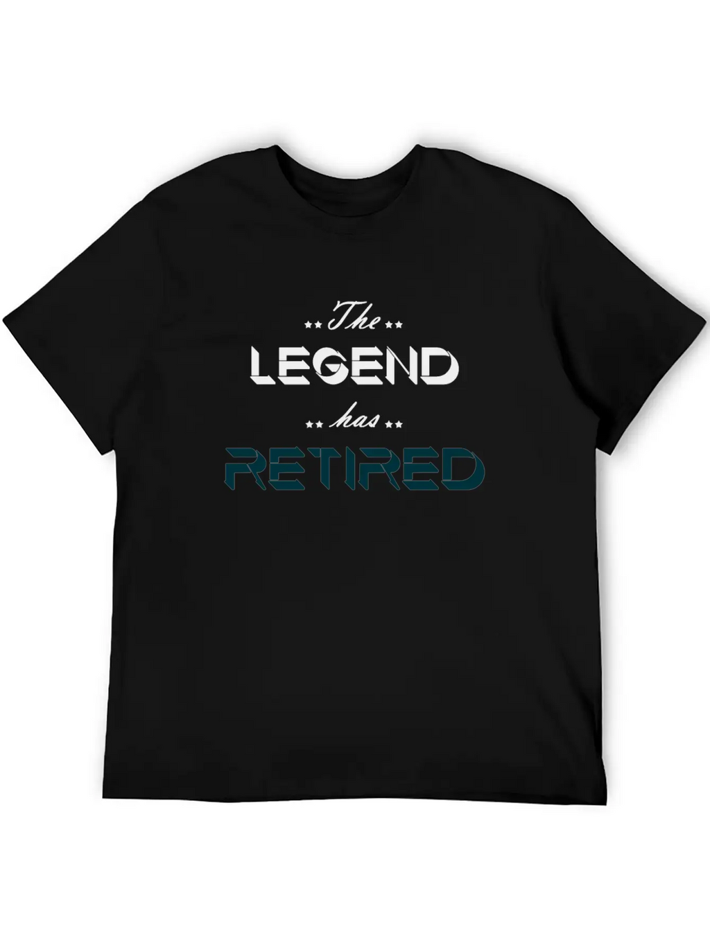 The Legend Has Retired Breathable Soft Cotton T-Shirt – Timeless Casual Look