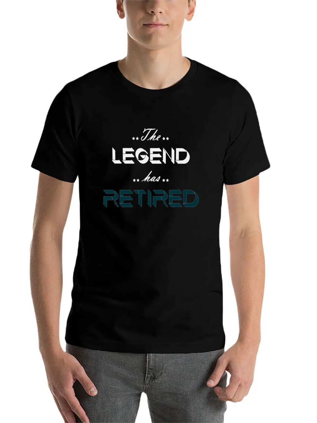 The Legend Has Retired Breathable Soft Cotton T-Shirt – Timeless Casual Look