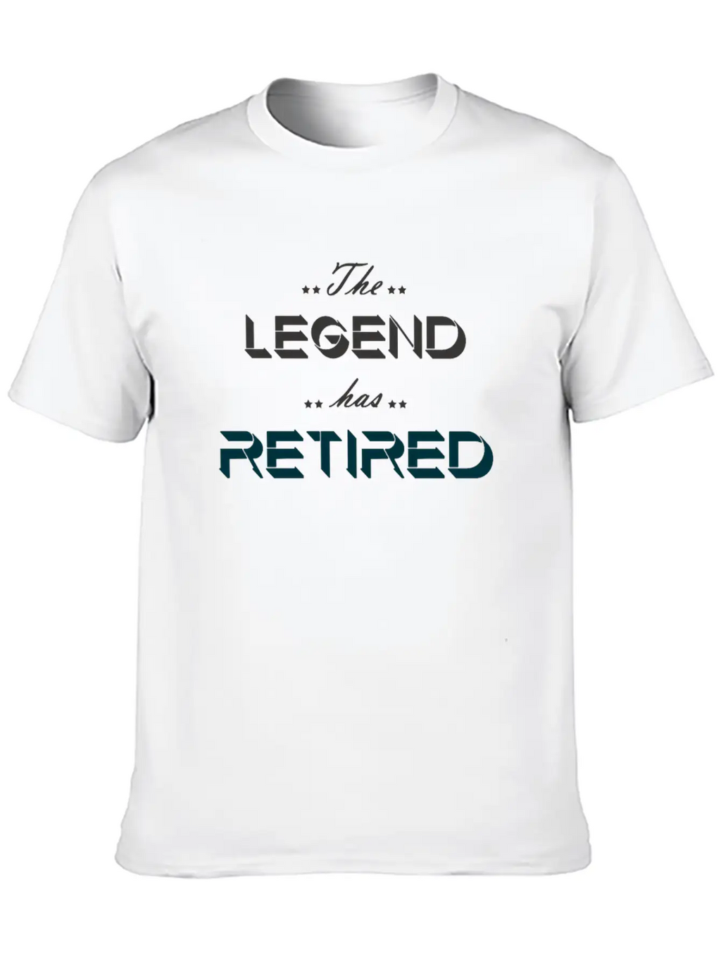 The Legend Has Retired Breathable Soft Cotton T-Shirt – Timeless Casual Look