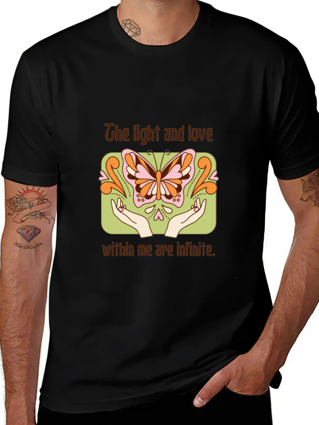 The Light And Love Within Me Infinite Unisex Casual T-Shirt – Clean Design For Daily Comfort