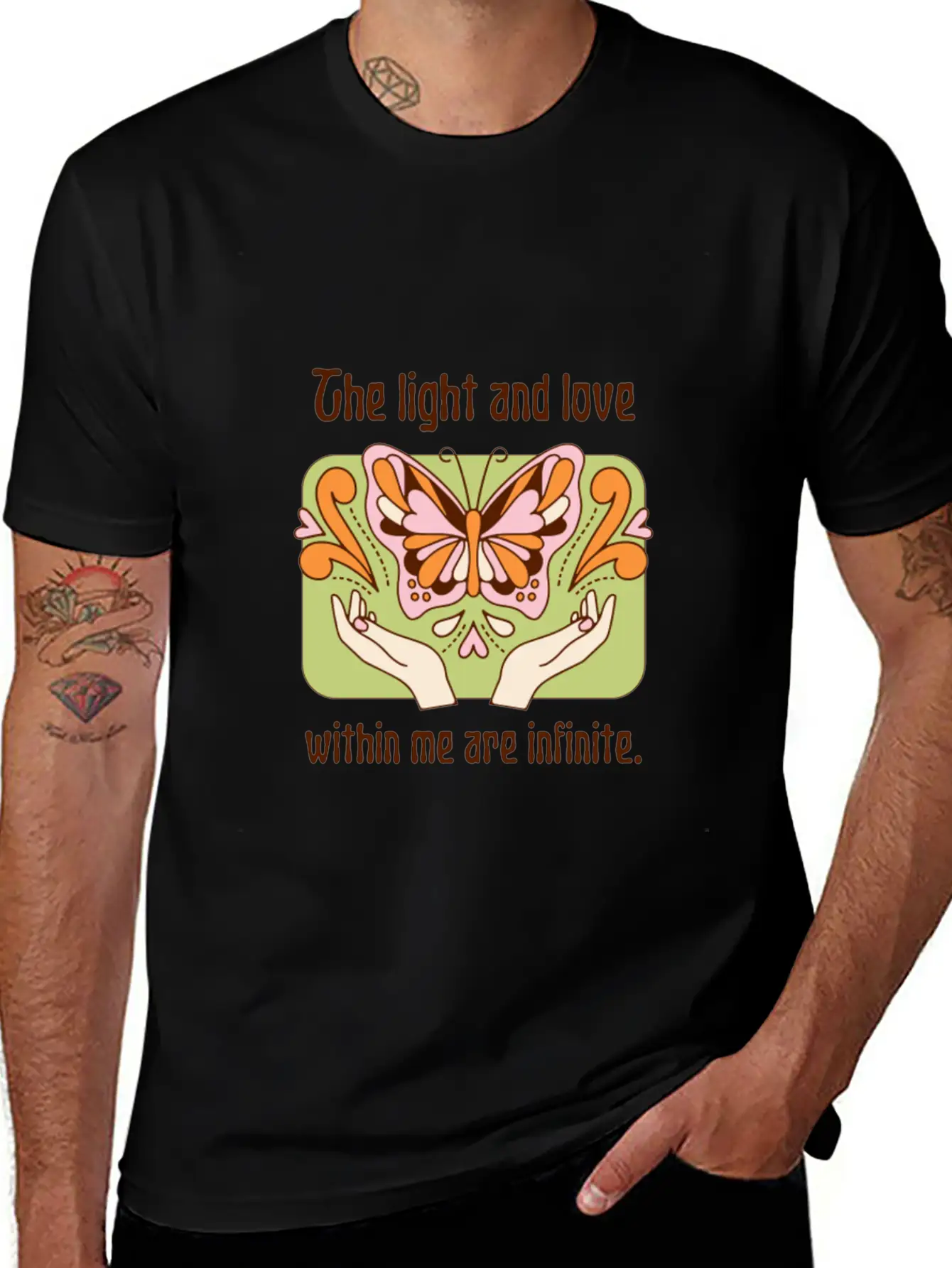 The Light And Love Within Me Infinite Unisex Casual T-Shirt – Clean Design For Daily Comfort